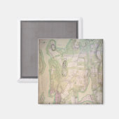 Militärplan Newport, 1777 Magnet (Vorderseite/Rückseite)