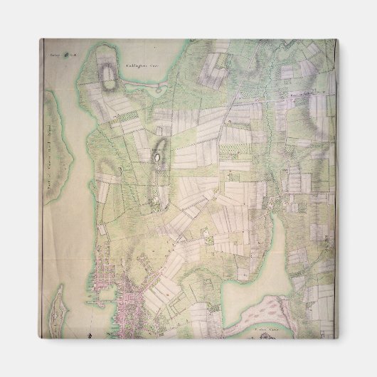 Militärplan Newport, 1777 Magnet (Vorne)