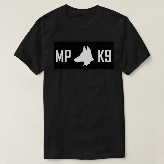 Militärpolizei K9 7 T-Shirt (Design vorne)