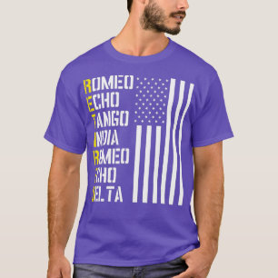Militärpolizei-Pilot-Rentendesign Phonetic T-Shirt