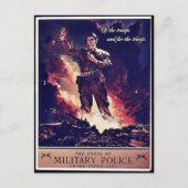 Militärpolizei Postkarte (Vorderseite)