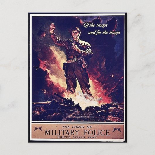 Militärpolizei Postkarte (Vorderseite)