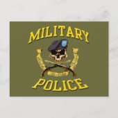 Militärpolizei Skull Postkarte (Vorderseite)