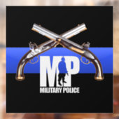 Militärpolizei überquerte Pistolen Fensteraufkleber (Blatt 2)