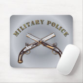 Militärpolizei überquerte Pistolen Mousepad (Mit Mouse)