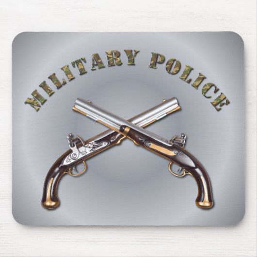 Militärpolizei überquerte Pistolen Mousepad (Vorne)