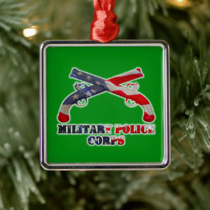 Militärpolizei-Weihnachten Ornament Aus Metall