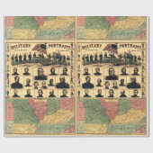 Militärportraits an der Grenze zum zivilen Krieg 1 Geschenkpapier (Flach)