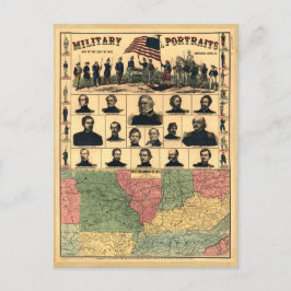 Militärportraits an der Grenze zum zivilen Krieg 1 Postkarte