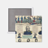 Militärportraits Magnet (Vorderseite/Rückseite)