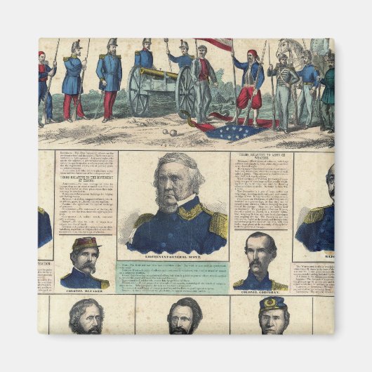 Militärportraits Magnet (Vorne)