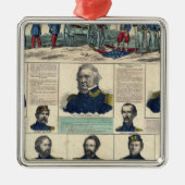 Militärportraits Ornament Aus Metall (Vorne)