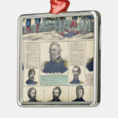 Militärportraits Ornament Aus Metall (Links)