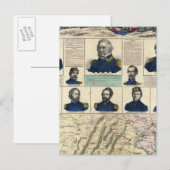 Militärportraits Postkarte (Vorne/Hinten)