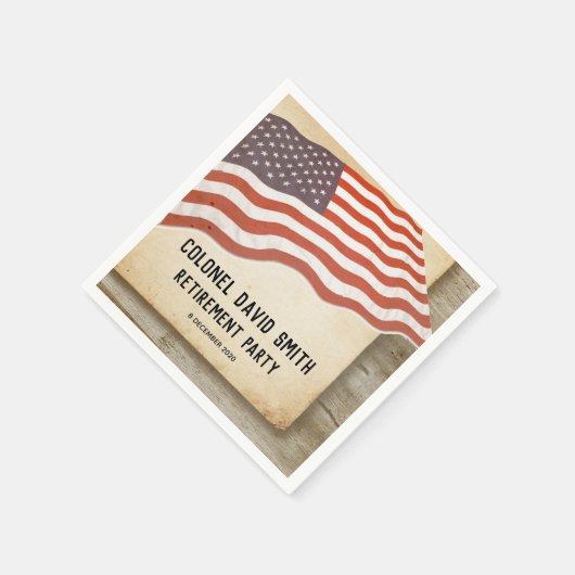 Militärruhestand, Armee, Cocktailpapier Napkins Serviette (Ecke)