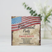 Militärruhestand, Armee, Invit des Party für den R Einladung (Stehend Vorderseite)