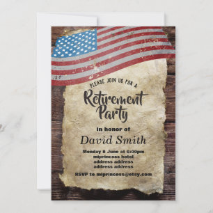 Militärruhestand, Armee, Party für den Ruhestand Einladung