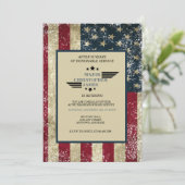 Militärruhestand Einladung (Stehend Vorderseite)