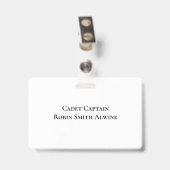 Militärschule Kemper und Uni Ausweis (Rückseite mit Clip)