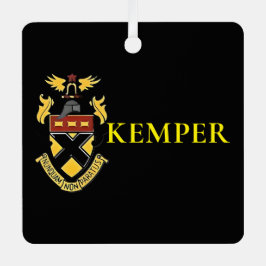 Militärschule Kemper und Uni Ornament Aus Metall