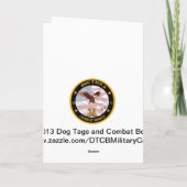 Militärseemann-Geburtstags-Karte Karte (Rückseite)