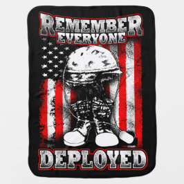 Militärsnuggle der roten Freitag-Babydecke kinder Babydecke