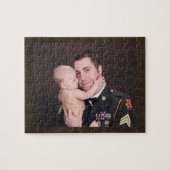 Militärsoldat-Gewohnheit personalisiert Puzzle (Horizontal)