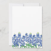 Militärsprecherin Farewell Bluebonnet Digital Einladung (Rückseite)