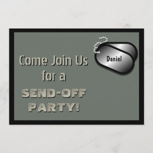 MilitärStationierungs-Gewohnheits-Party Einladung