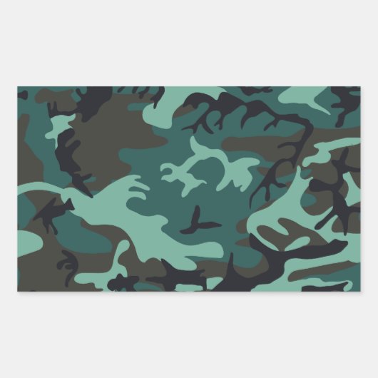 Militärsticker Rechteckiger Aufkleber (Vorderseite)