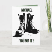 Militärstiefel | Ausfahrt Karte (Vorderseite)