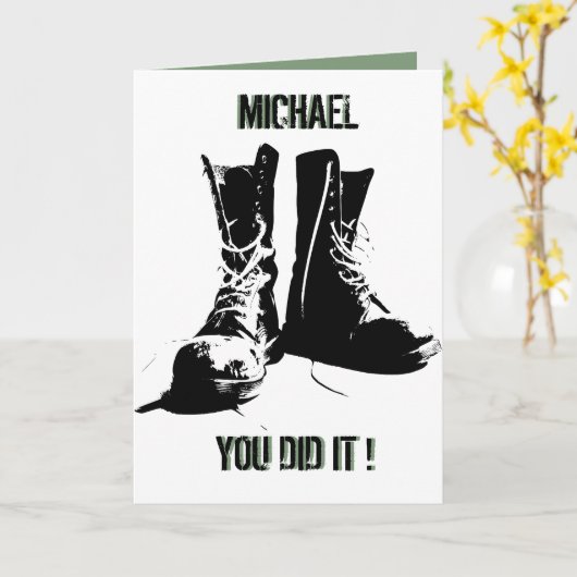 Militärstiefel | Ausfahrt Karte (Gelbe Blume)