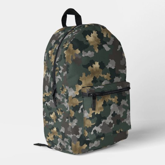 Militärstil Bedruckter Rucksack (Rückseitige Ecke links)