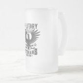 Militärstolz Mattglas Bierglas (VorderseiteRechts)