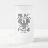 Militärstolz Mattglas Bierglas (Mittel)