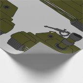 Militärtank Geschenkpapier (Ecke)