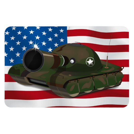 Militärtank Magnet (Horizontal)