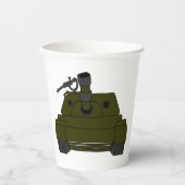 Militärtank Pappbecher (Vorderseite)