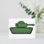 Militärtank Postkarte (Stehend Vorderseite)