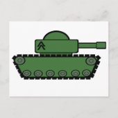 Militärtank Postkarte (Vorderseite)