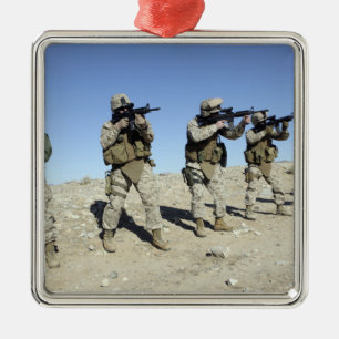 MilitärTransistion Teammitglieder Silbernes Ornament
