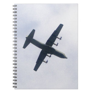 Militärtransportflugzeug Notizblock