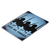 Militärtribute-Notebook, damit wir Bücher vergesse (Linke Seite)