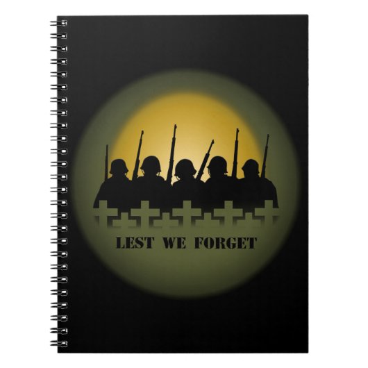 Militärtribute-Notebook, damit wir Bücher vergesse (Vorderseite)