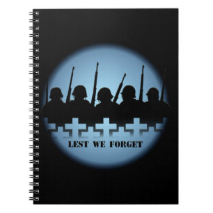 Militärtribute-Notebook, damit wir Bücher vergesse