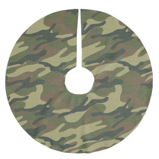 Militäruniform Polyester Weihnachtsbaumdecke (Vorderseite)