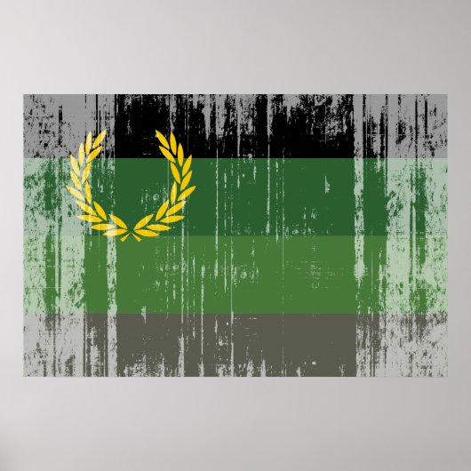 MILITÄRUNIFORM-STOLZ-FLAGGE POSTER (Vorne)