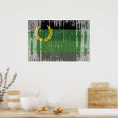 MILITÄRUNIFORM-STOLZ-FLAGGE POSTER (Küche)