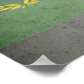 MILITÄRUNIFORM-STOLZ-FLAGGE POSTER (Ecke)