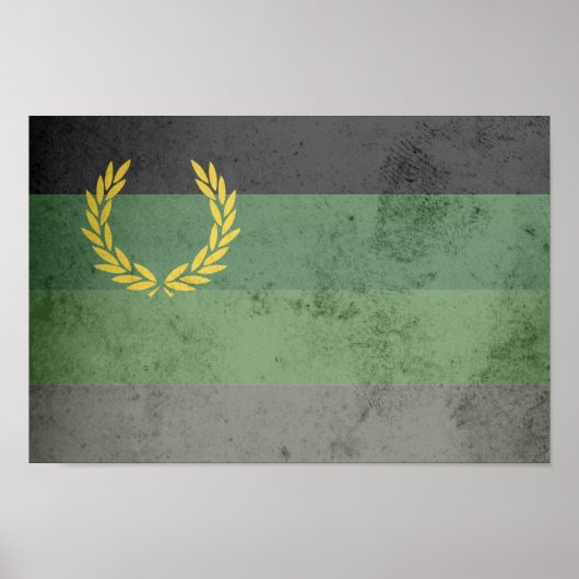 MILITÄRUNIFORM-STOLZ-FLAGGE POSTER (Vorne)